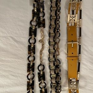 3 Tory Burch Belts - Size M/L